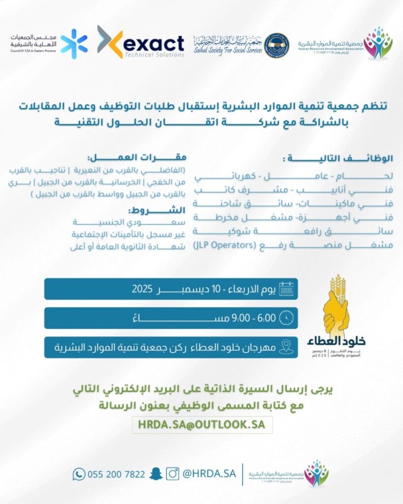 تنمية الموارد البشرية تطلق منصة توظيف مفتوحة بالتعاون مع شركة اتقان للحلول التقنية