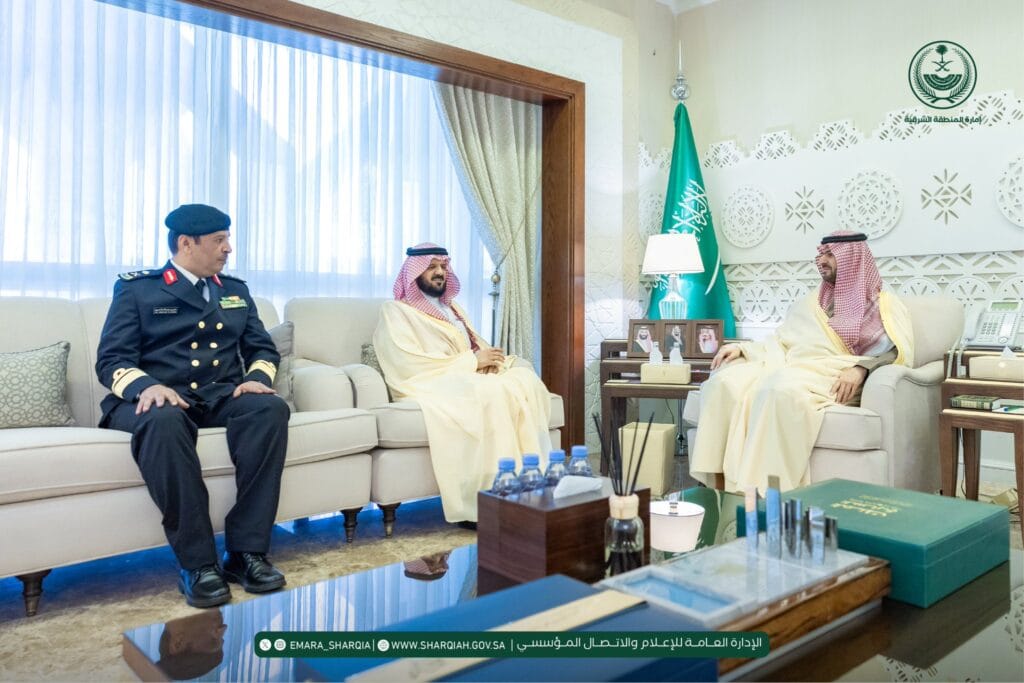 سمو نائب أمير الشرقية يهنئ قائد حرس الحدود بالمنطقة بمناسبة تعيينه