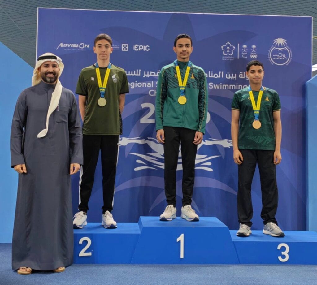 برصيد 26 ميدالية متنوعة .. ختام مشاركة أبطال السباحة بنادي النور في بطولة كأس أندية المناطق بحائل