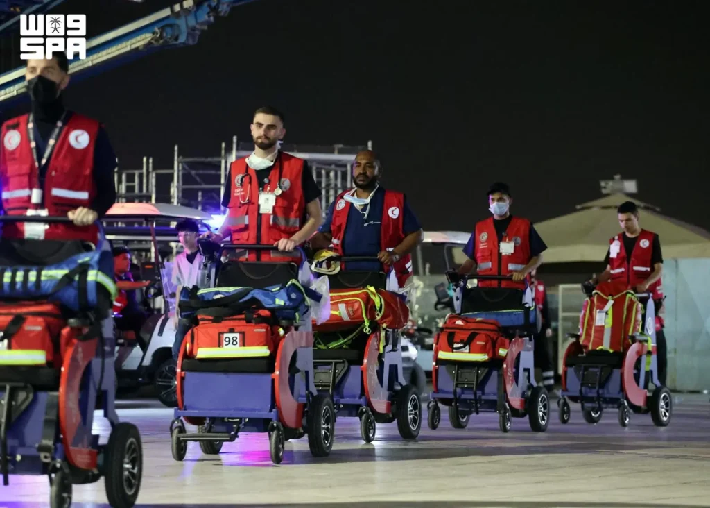 الهلال الأحمر” بالمدينة المنورة يقدم خدماته الإسعافية لضيوف الرحمن