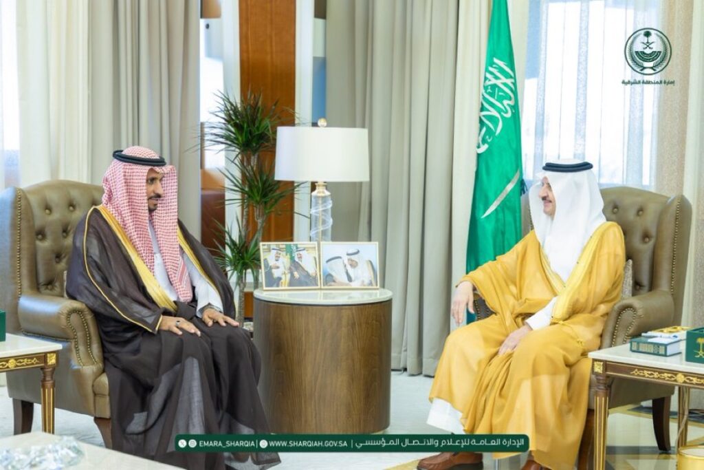 أمير المنطقة الشرقية يستقبل الرئيس التنفيذي المكلف لمؤسسة إخاء ويؤكد دعم المبادرات الهادفة لتمكين الأيتام