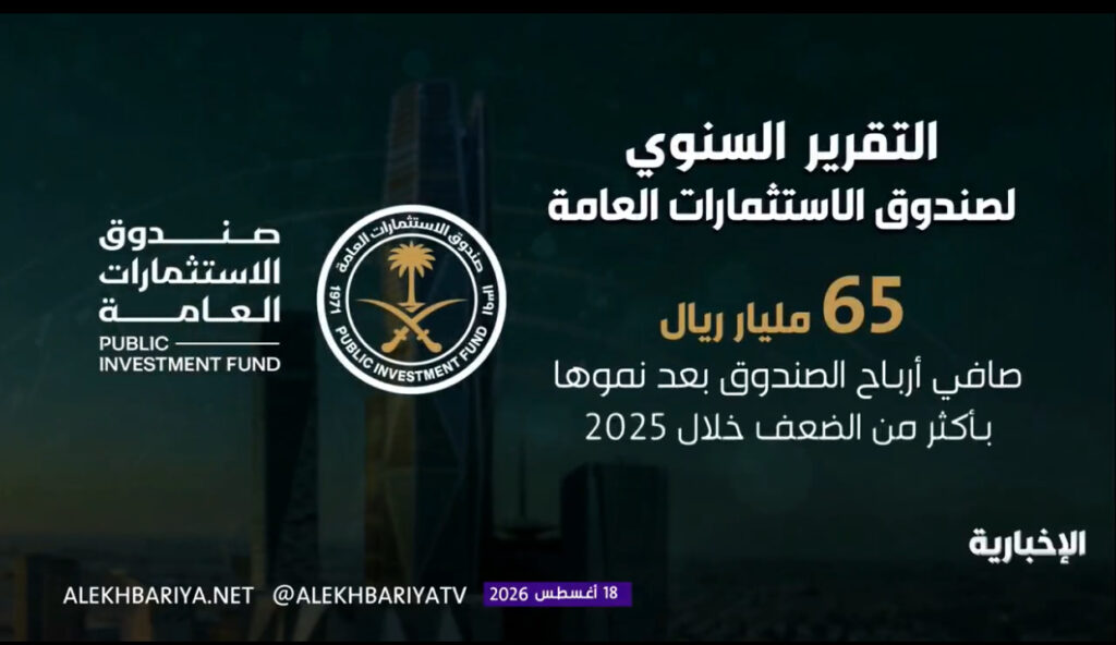 65 مليار ريال أرباحًا و450 مليارًا إيرادات.. «الاستثمارات العامة» يكشف حصاد 2025
